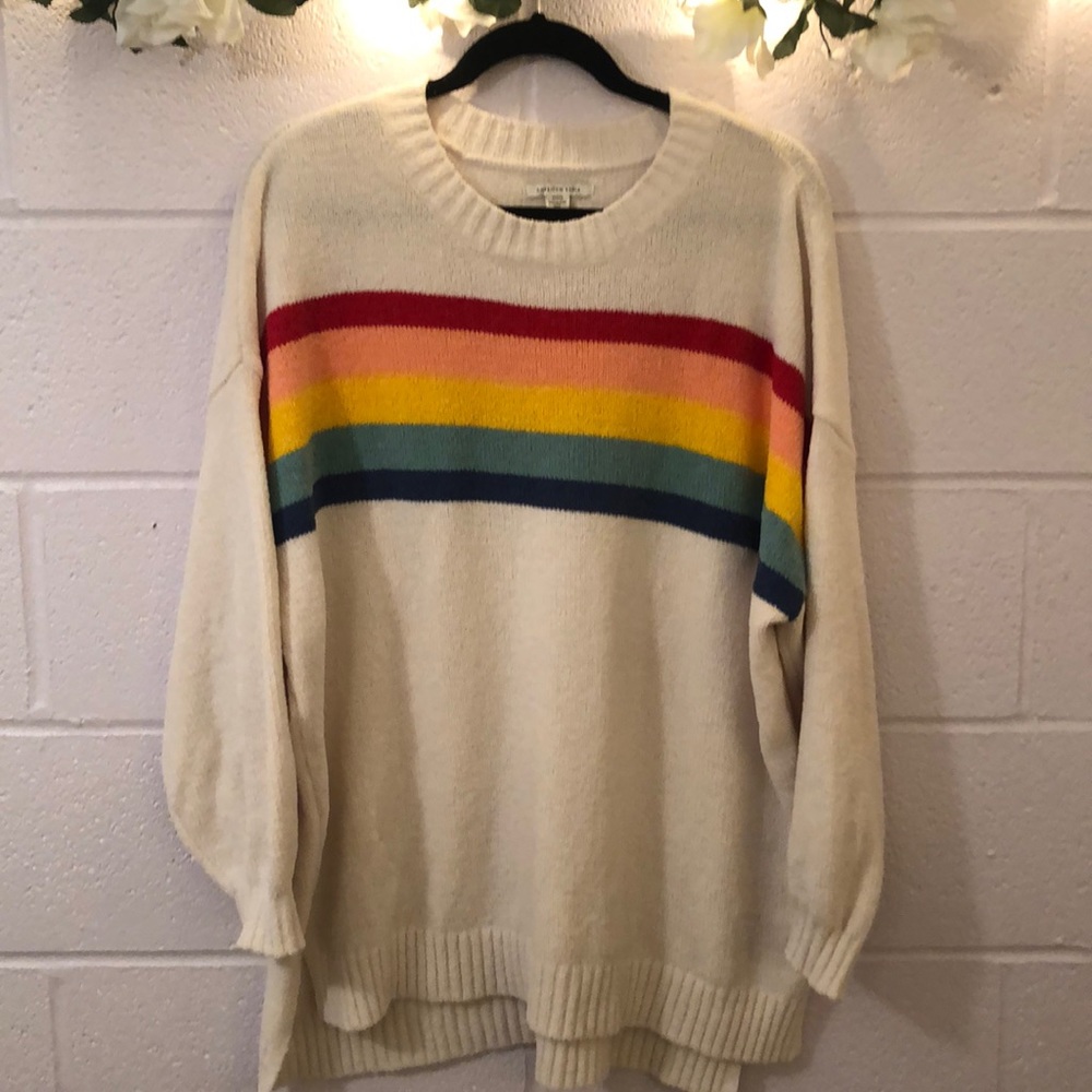 American Eagle rainbow sweater